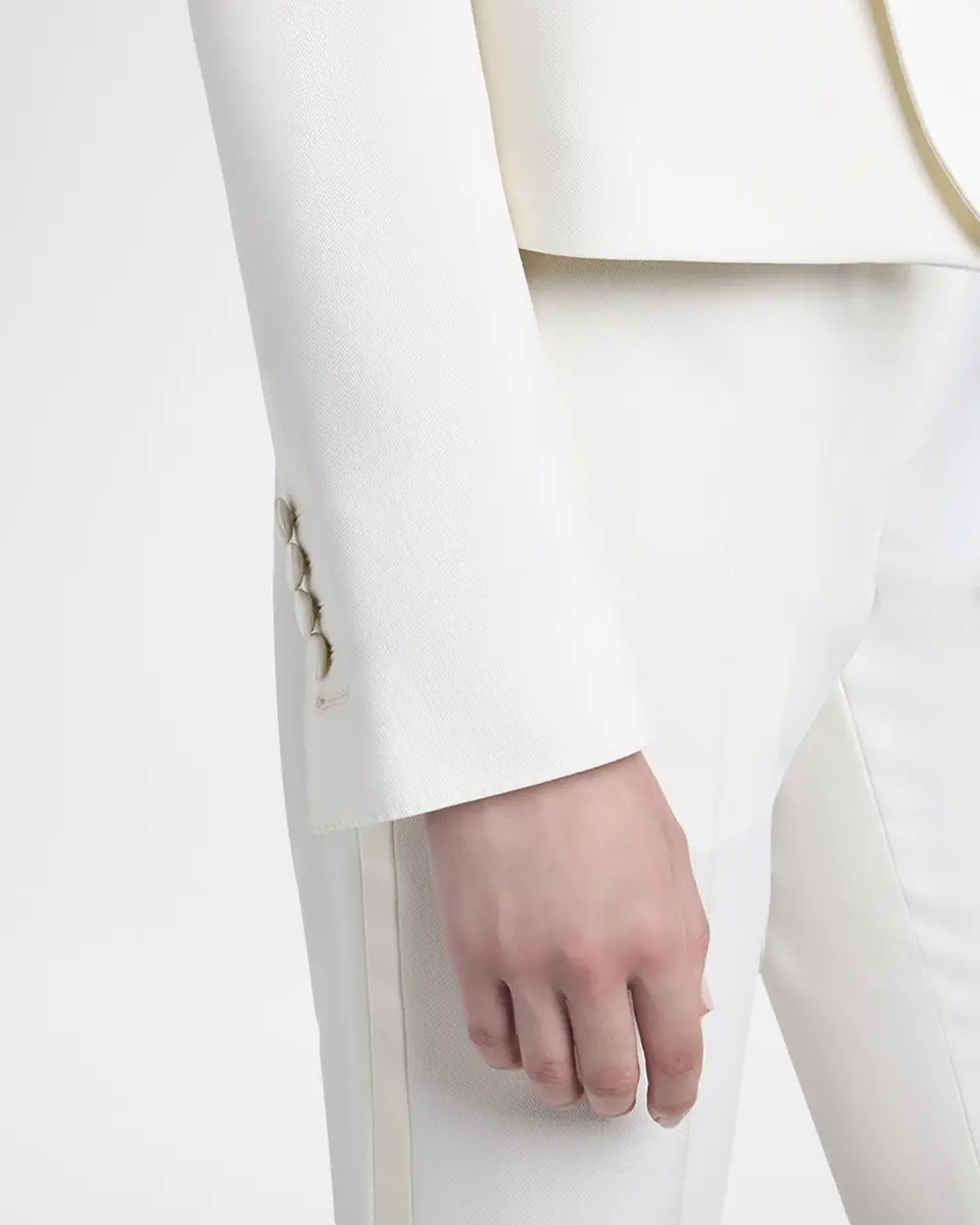 Tom Ford Grain De Poudre Crop Open Blazer | Thumbnail 5 Tom Ford Grain De Poudre Crop Open Blazer | Thumbnail 5