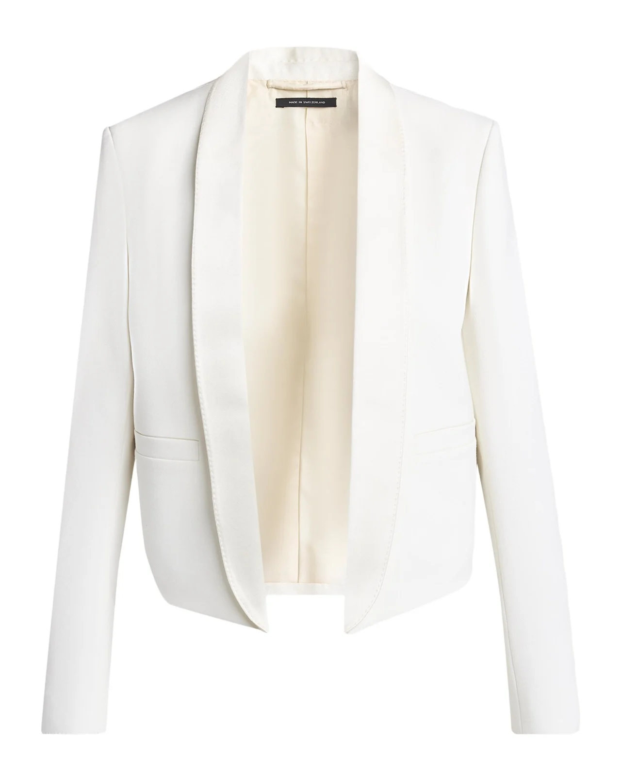 Tom Ford Grain De Poudre Crop Open Blazer