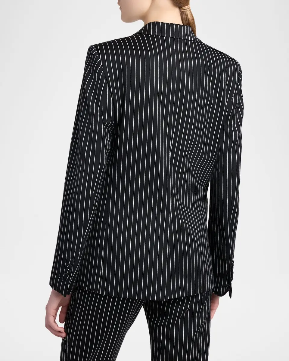 Tom Ford Pinstripe Wool Single-Breasted Blazer Jacket | Thumbnail 3 Tom Ford Pinstripe Wool Single-Breasted Blazer Jacket | Thumbnail 3