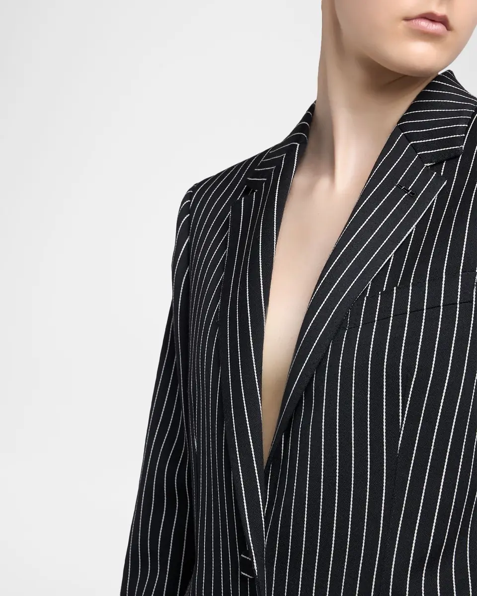 Tom Ford Pinstripe Wool Single-Breasted Blazer Jacket | Thumbnail 5 Tom Ford Pinstripe Wool Single-Breasted Blazer Jacket | Thumbnail 5