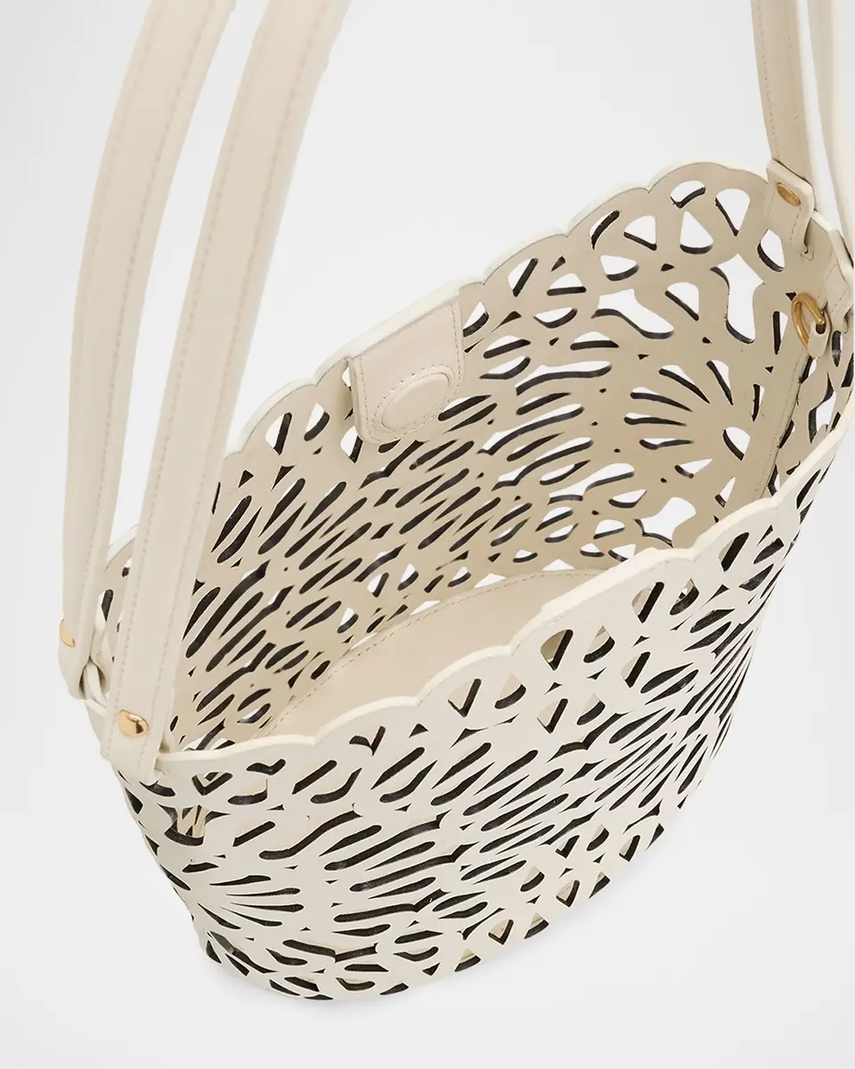 Simkhai McCall Laser Cutout Leather Shoulder Bag | Thumbnail 3