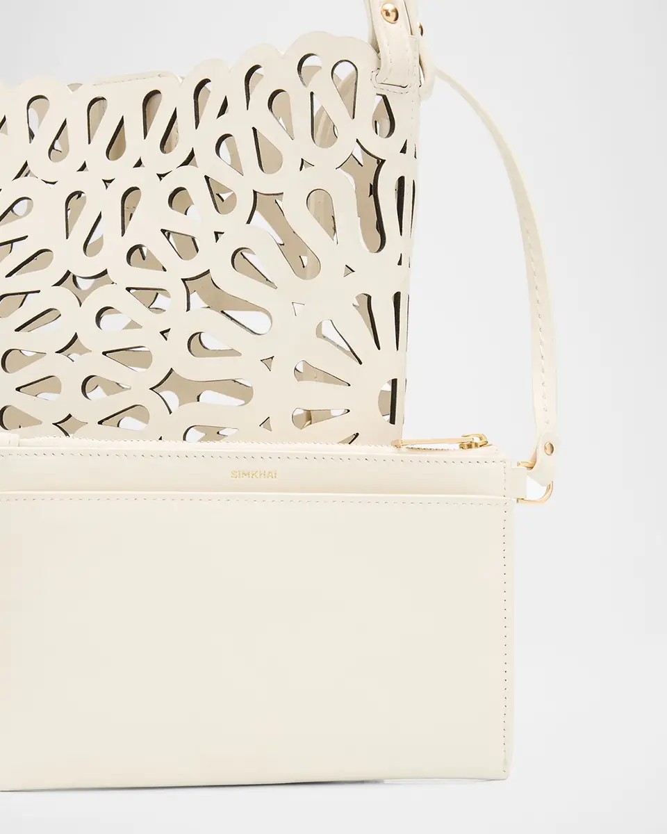 Simkhai McCall Laser Cutout Leather Shoulder Bag | Thumbnail 4