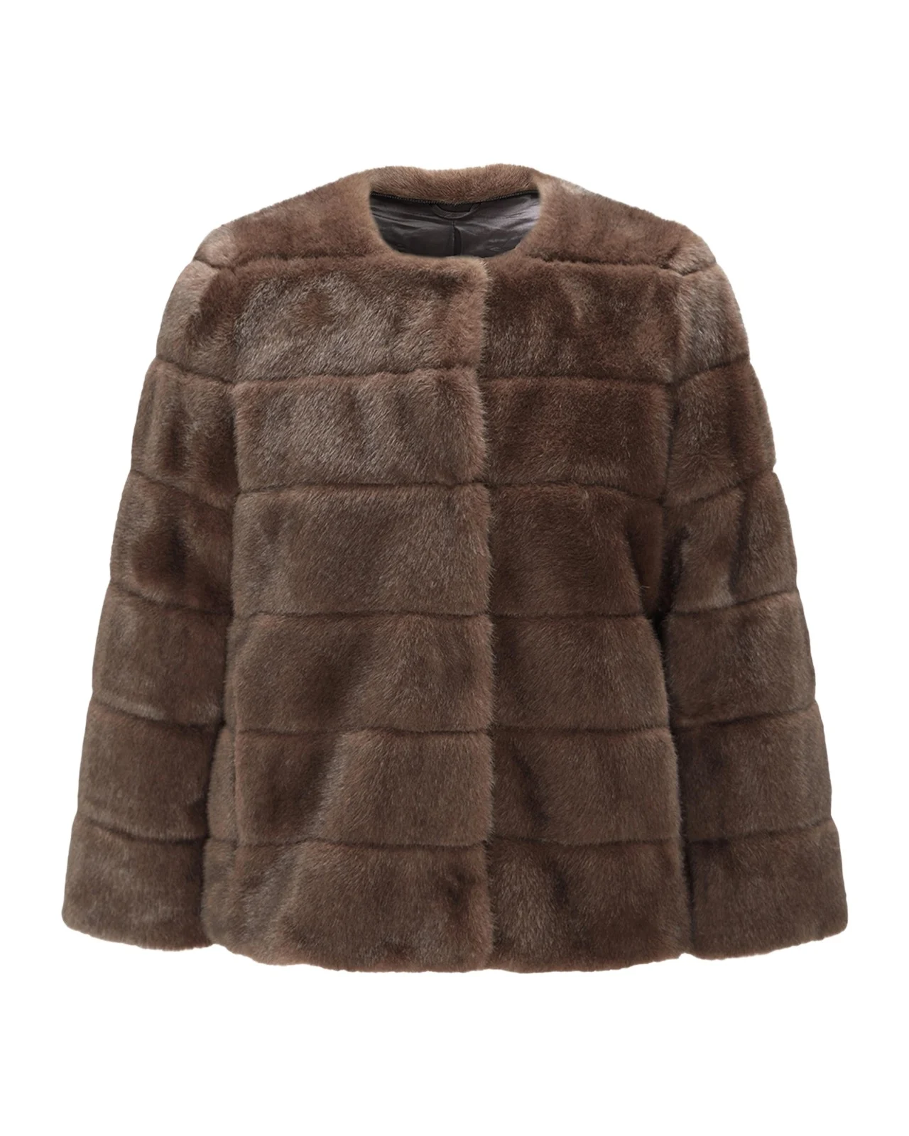 Lyla Grant Fur-Free Short Faux Mink Coat