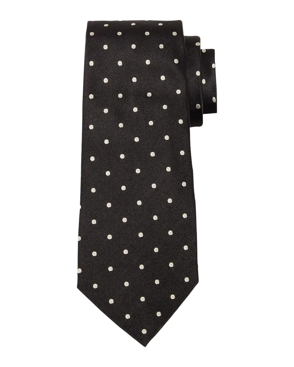 Men's Polka-Dot Silk Satin Tie