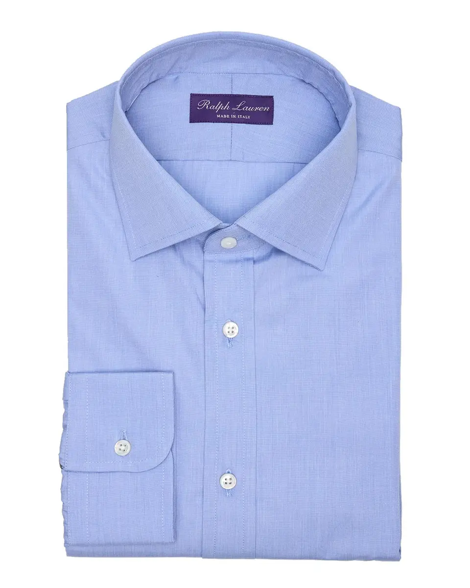Ralph Lauren Purple Label Men's End-on-End Shirt | Thumbnail 3 Ralph Lauren Purple Label Men's End-on-End Shirt | Thumbnail 3