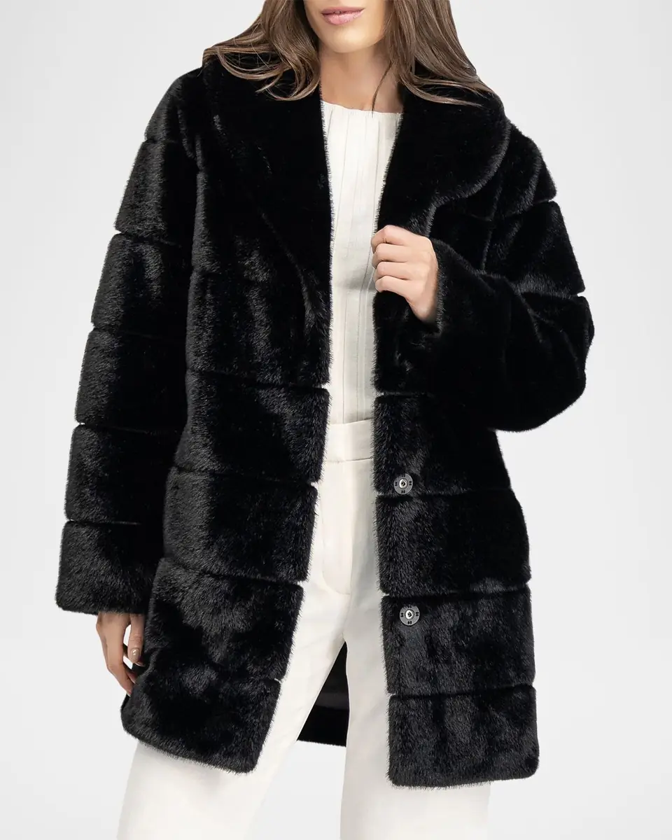 Lyla Grant Fur-Free Quilted Faux Mink Coat | Thumbnail 4 Lyla Grant Fur-Free Quilted Faux Mink Coat | Thumbnail 4