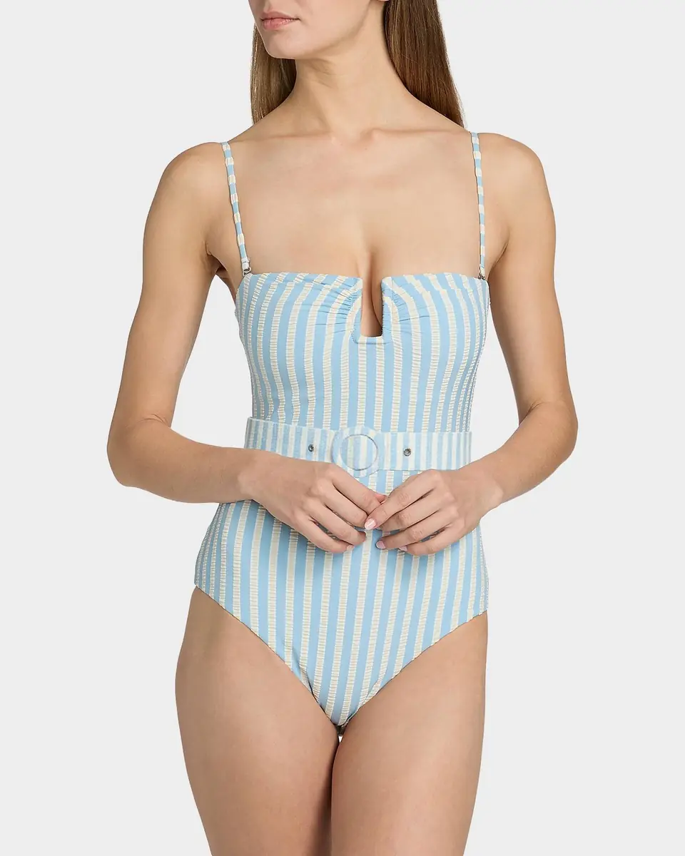 SIMKHAI Noa Bandeau One-Piece Swimsuit | Thumbnail 4 SIMKHAI Noa Bandeau One-Piece Swimsuit | Thumbnail 4