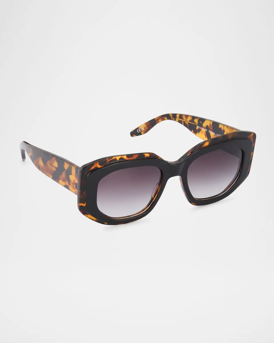 BARTON PERREIRA Crescendo 50.5mm Geometric Acetate Sunglasses | Thumbnail 3