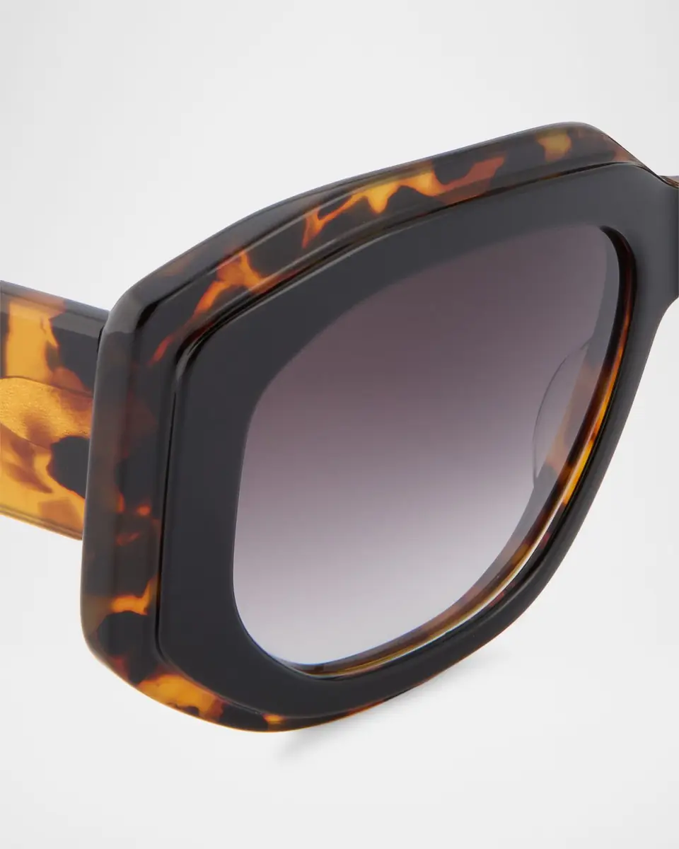 BARTON PERREIRA Crescendo 50.5mm Geometric Acetate Sunglasses | Thumbnail 4