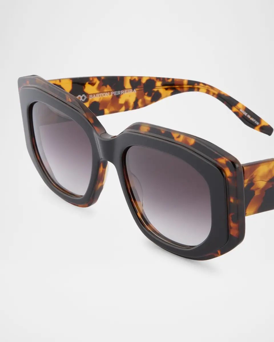 BARTON PERREIRA Crescendo 50.5mm Geometric Acetate Sunglasses | Thumbnail 5