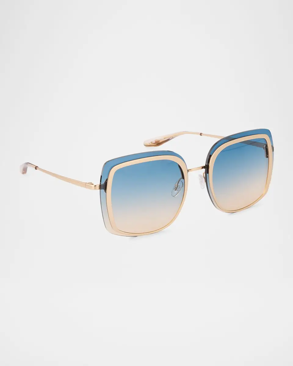 BARTON PERREIRA Halima 65mm Square Titanium Sunglasses | Thumbnail 3 BARTON PERREIRA Halima 65mm Square Titanium Sunglasses | Thumbnail 3