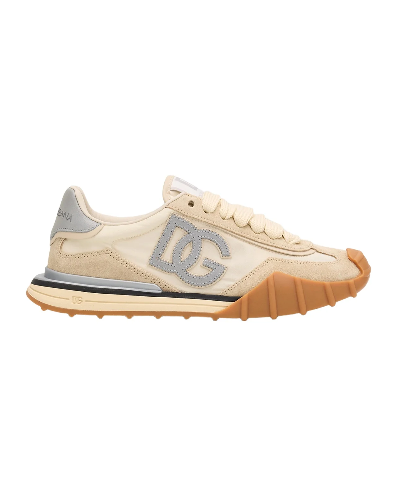 DG Cushion Nylon and Leather Low-Top Sneakers DG Cushion Nylon and Leather Low-Top Sneakers