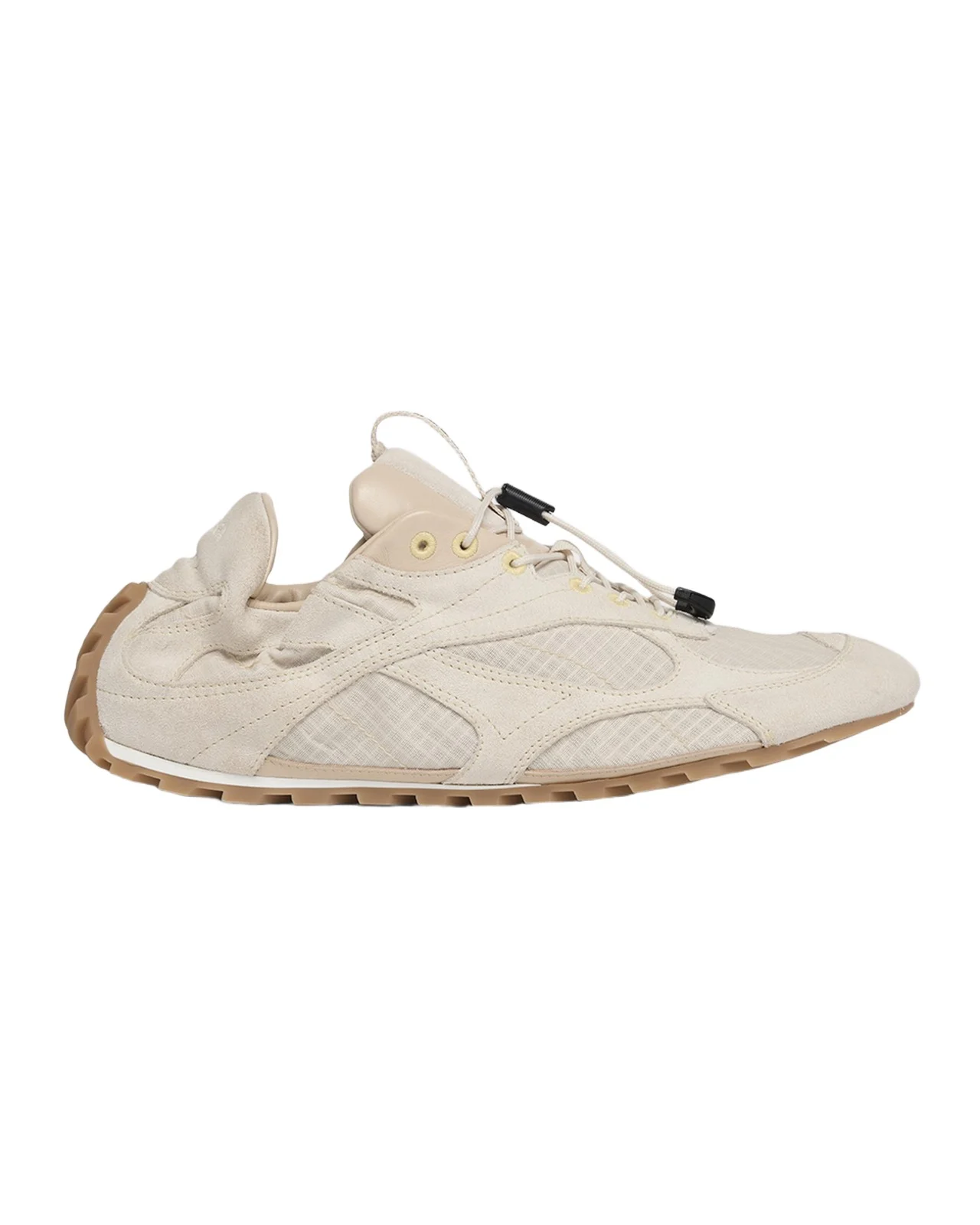Bottega Veneta Orbit Suede Mesh Low-Top Sneakers