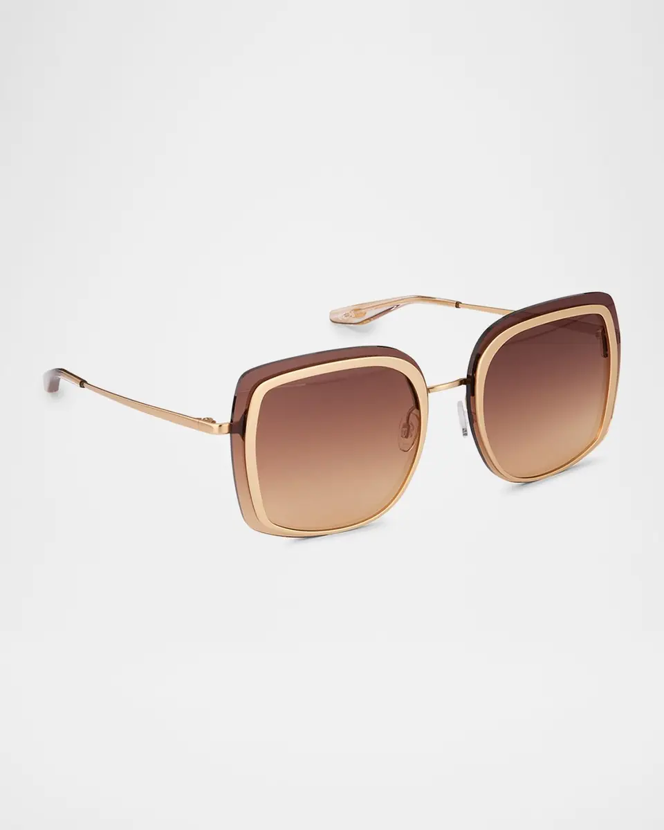 BARTON PERREIRA Halima 65mm Square Titanium Sunglasses | Thumbnail 3 BARTON PERREIRA Halima 65mm Square Titanium Sunglasses | Thumbnail 3