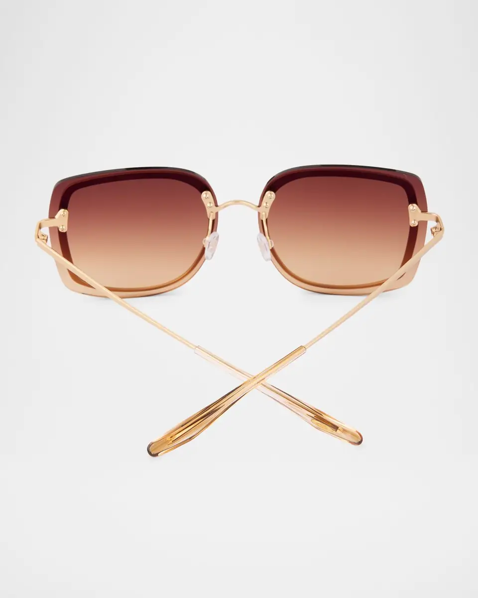 BARTON PERREIRA Halima 65mm Square Titanium Sunglasses | Thumbnail 5 BARTON PERREIRA Halima 65mm Square Titanium Sunglasses | Thumbnail 5