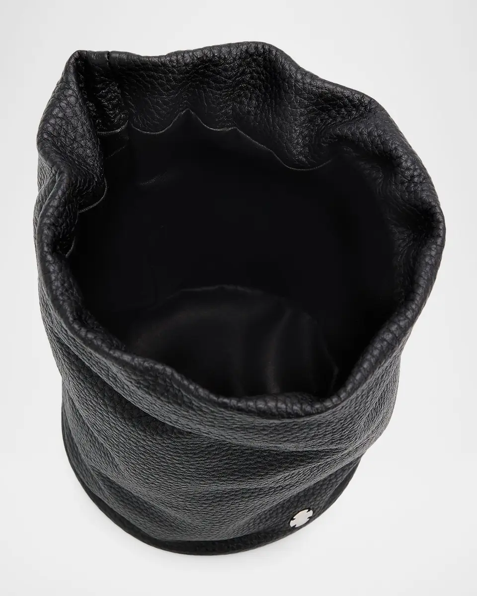 THE ROW Men's Sporty Leather Drawstring Pouch | Thumbnail 4