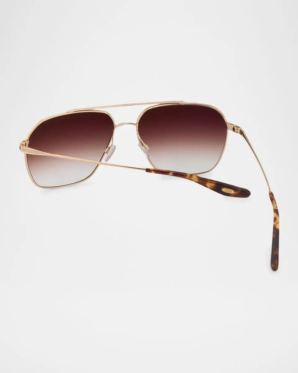 BARTON PERREIRA Rizzo 58mm Titanium Navigator Sunglasses | Thumbnail 2