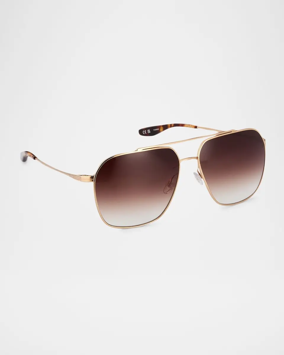 BARTON PERREIRA Rizzo 58mm Titanium Navigator Sunglasses | Thumbnail 3