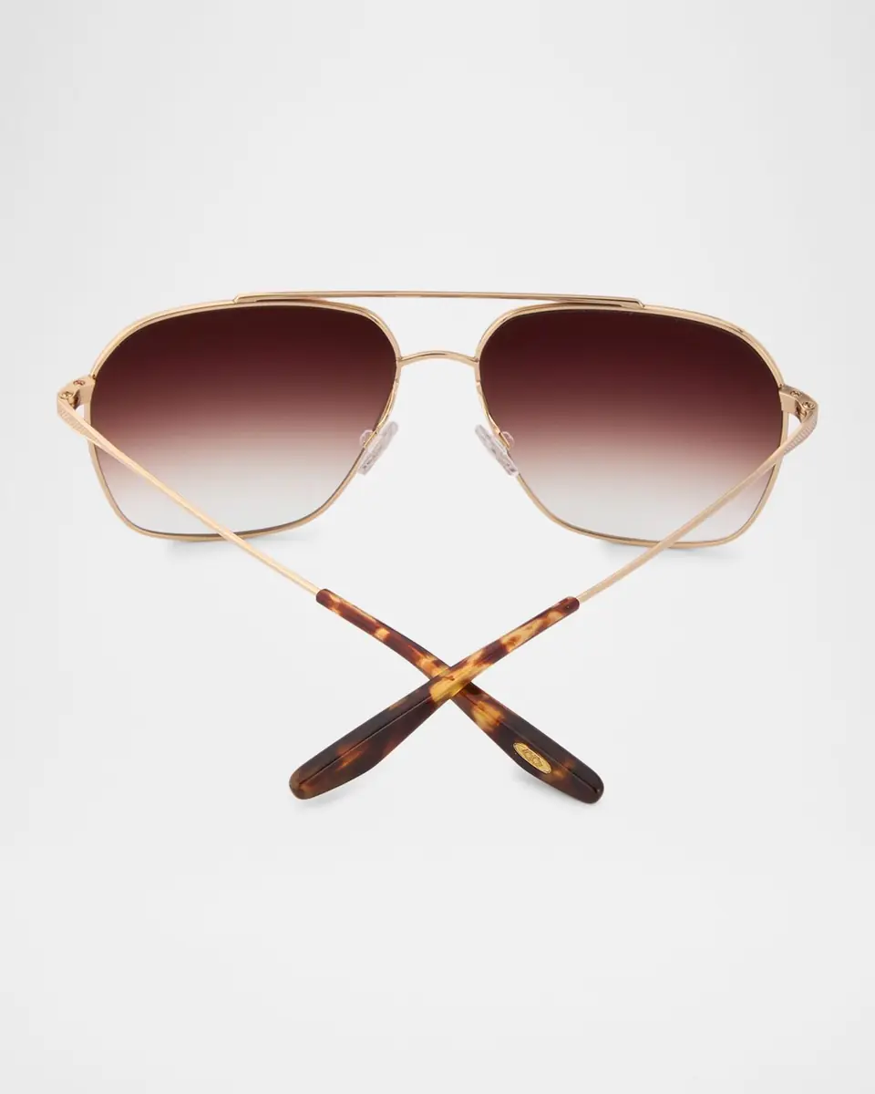 BARTON PERREIRA Rizzo 58mm Titanium Navigator Sunglasses | Thumbnail 4