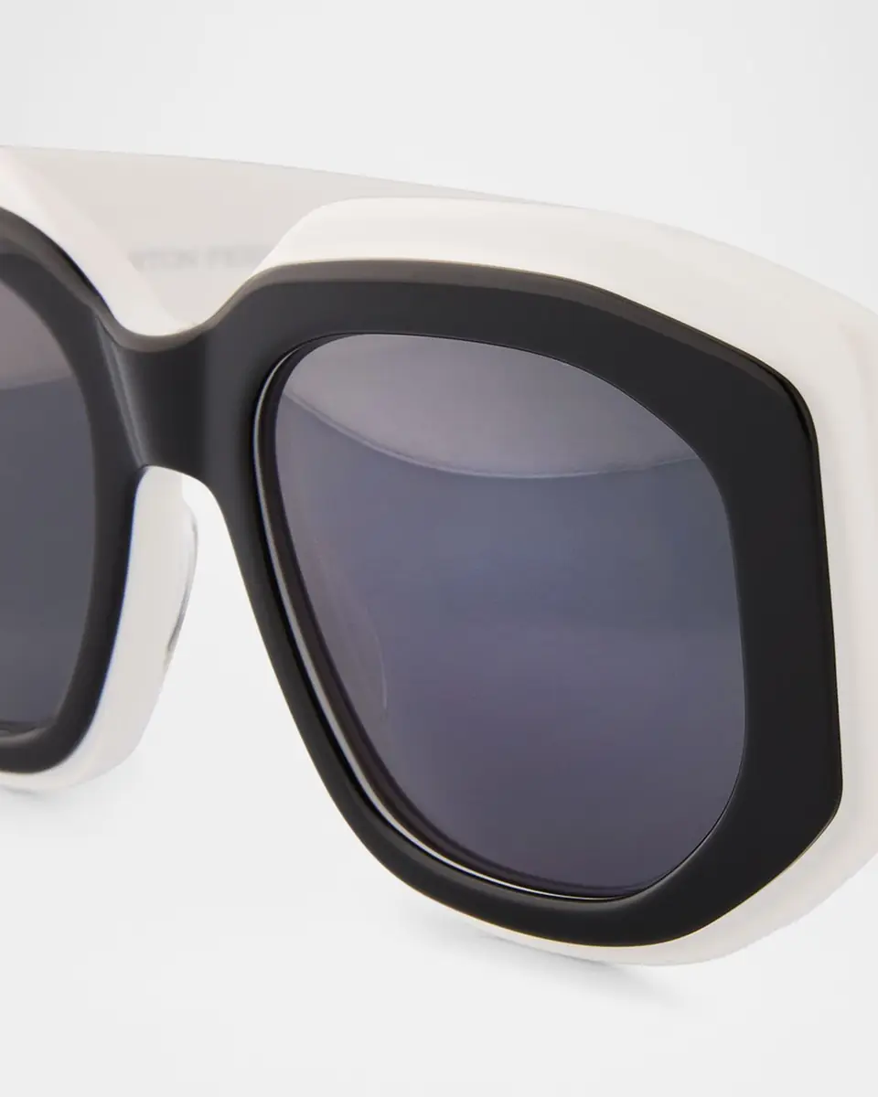 BARTON PERREIRA Crescendo 50.5mm Geometric Acetate Sunglasses | Thumbnail 4