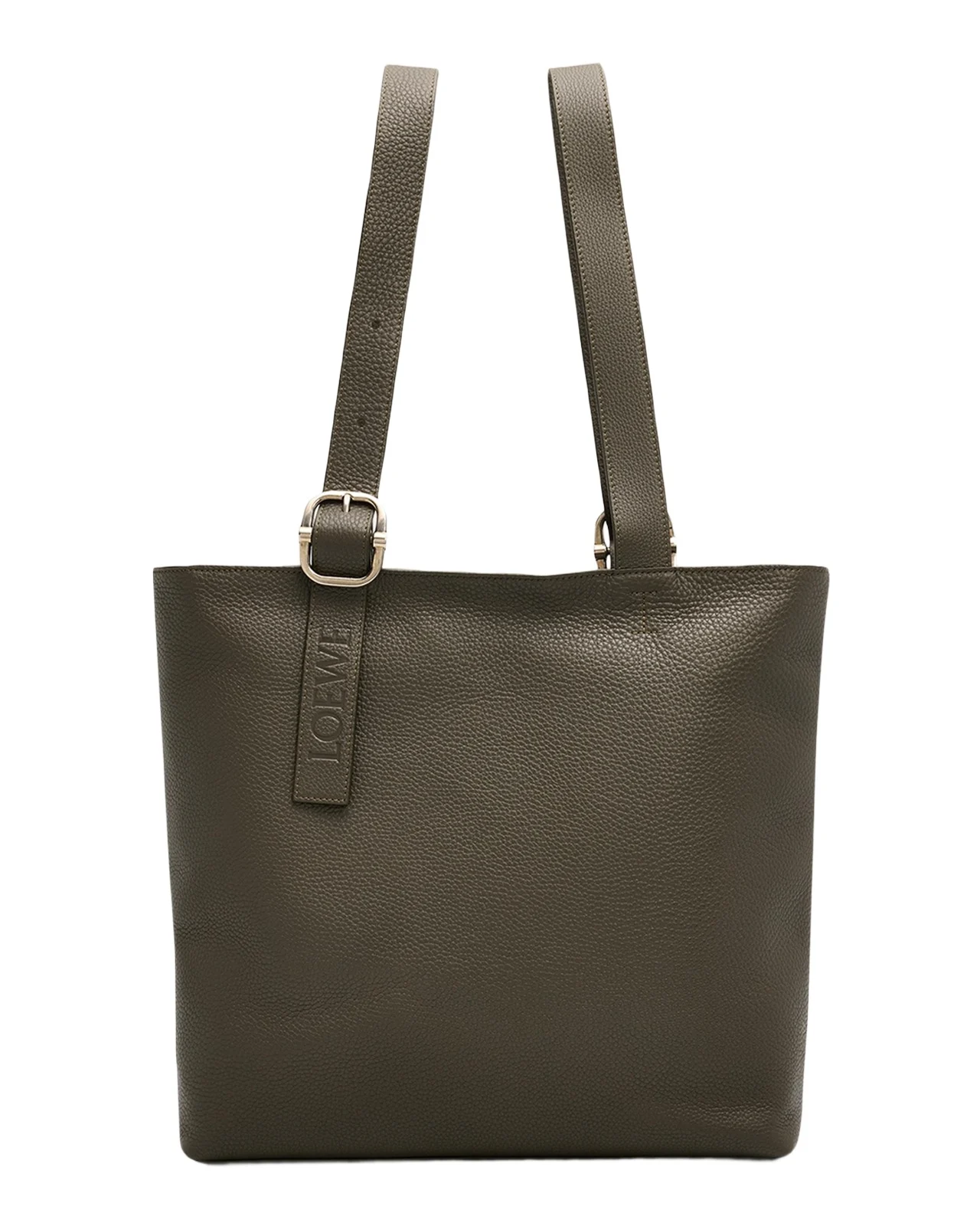 Loewe Men's Loop Zipped Leather Tote Bag