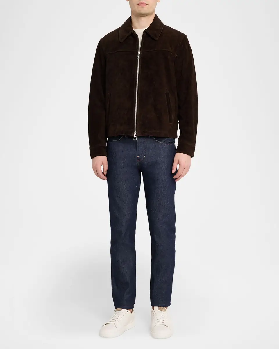 Joe's Jeans Men's Suede Full-Zip Jacket | Thumbnail 2 Joe's Jeans Men's Suede Full-Zip Jacket | Thumbnail 2