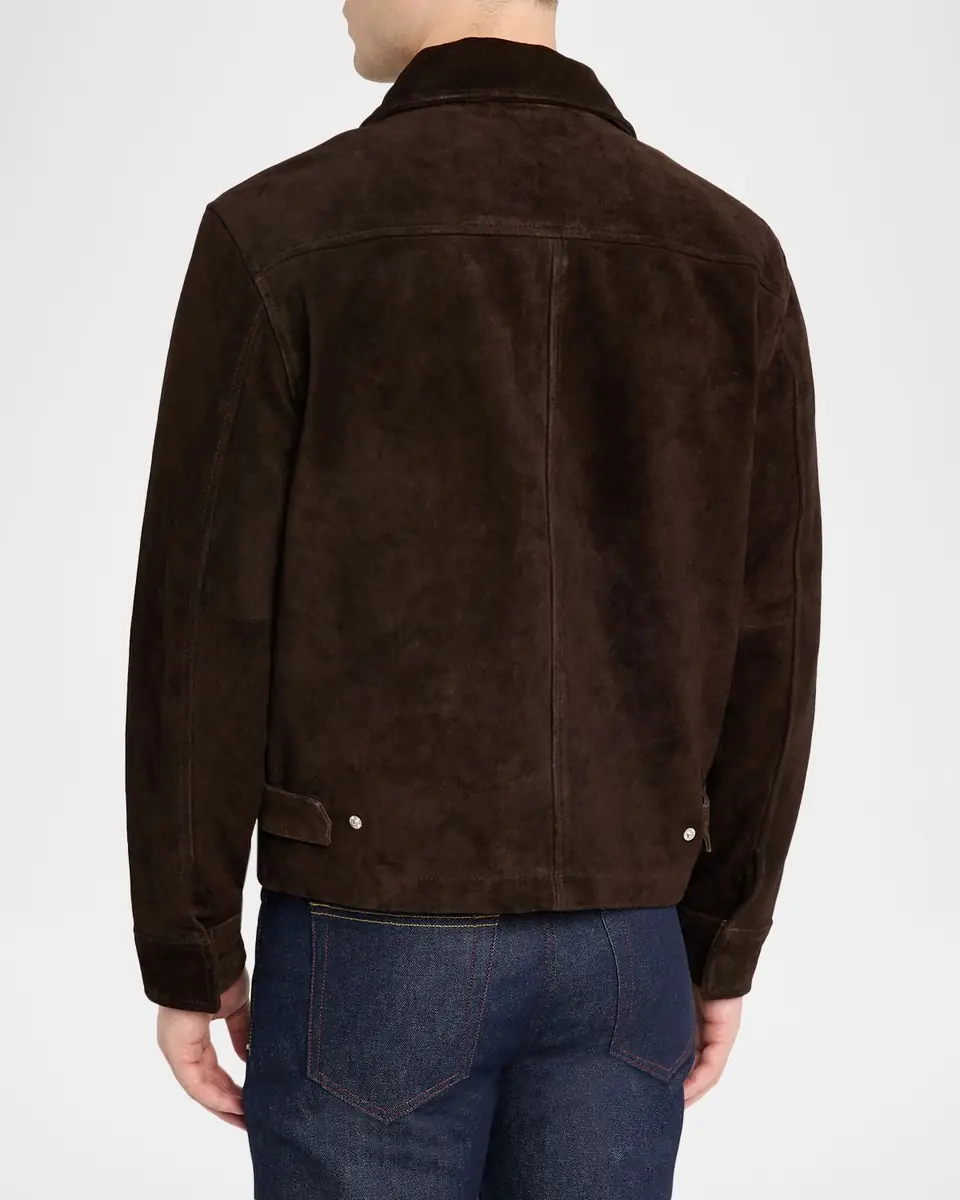 Joe's Jeans Men's Suede Full-Zip Jacket | Thumbnail 3 Joe's Jeans Men's Suede Full-Zip Jacket | Thumbnail 3