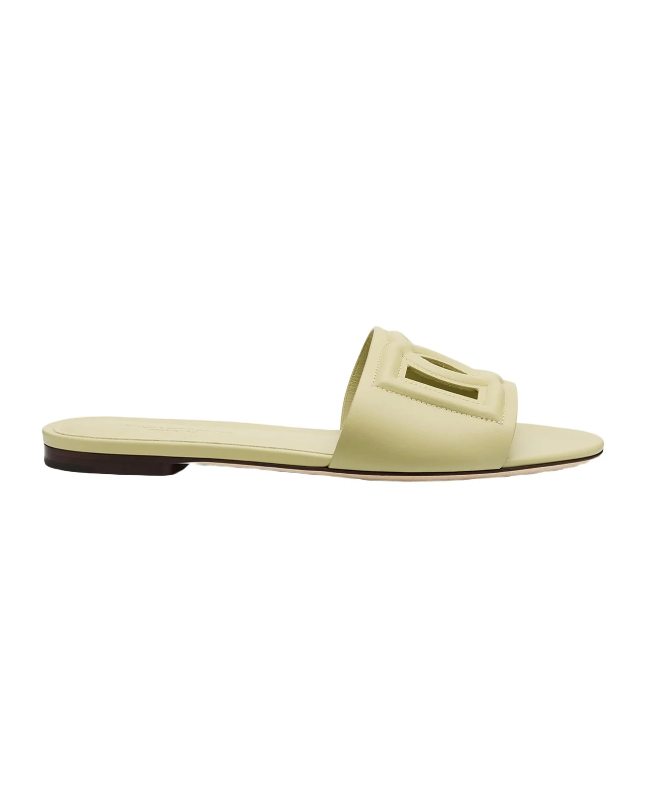 Cutout DG Flat Slide Sandals