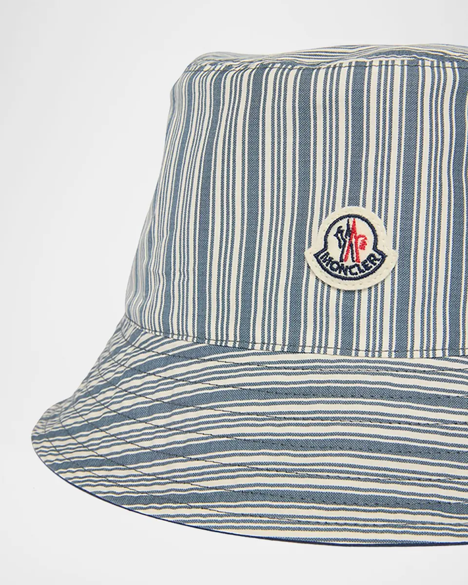 Moncler Men's Stripe Bucket Hat | Thumbnail 2