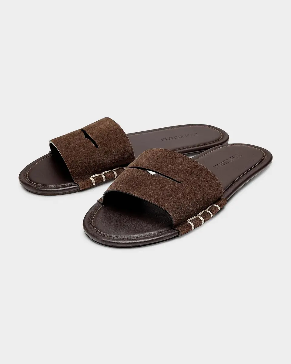 JW Anderson Suede Loafer Slide Sandals | Thumbnail 2 JW Anderson Suede Loafer Slide Sandals | Thumbnail 2