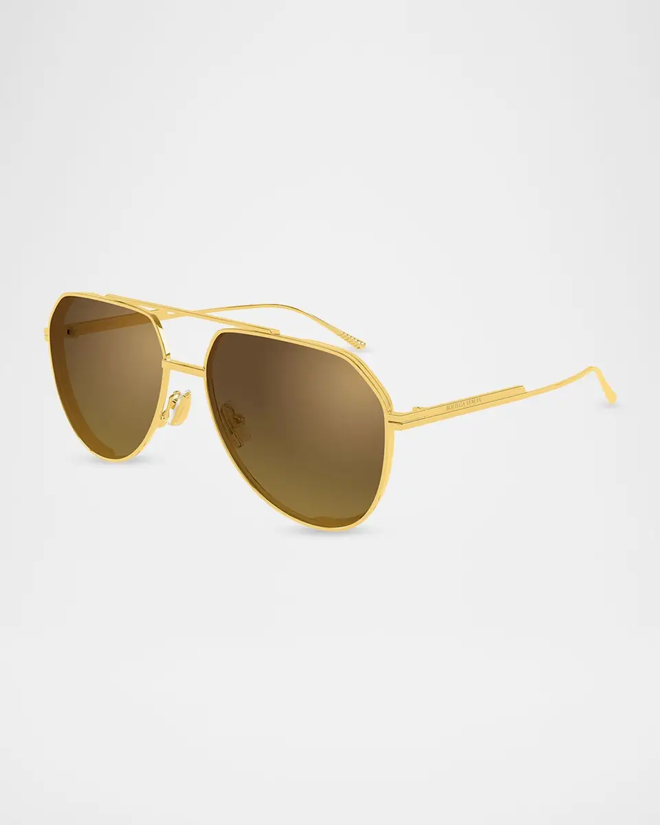 Bottega Veneta Ribbon 60mm Metal Aviator Sunglasses | Thumbnail 2