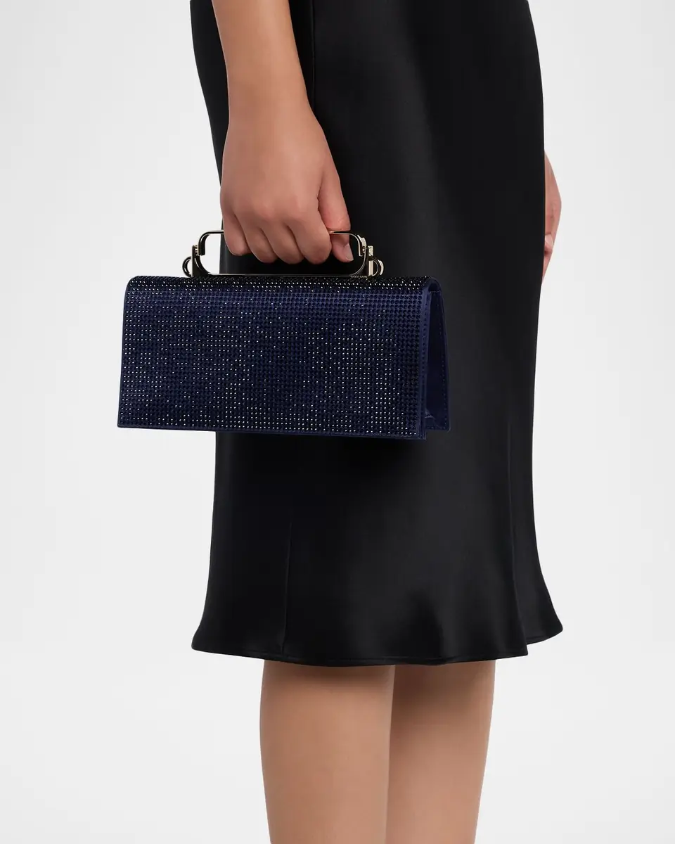 Giorgio Armani Crystal Avenue Rhinestone & Satin Clutch Bag | Thumbnail 2 Giorgio Armani Crystal Avenue Rhinestone & Satin Clutch Bag | Thumbnail 2