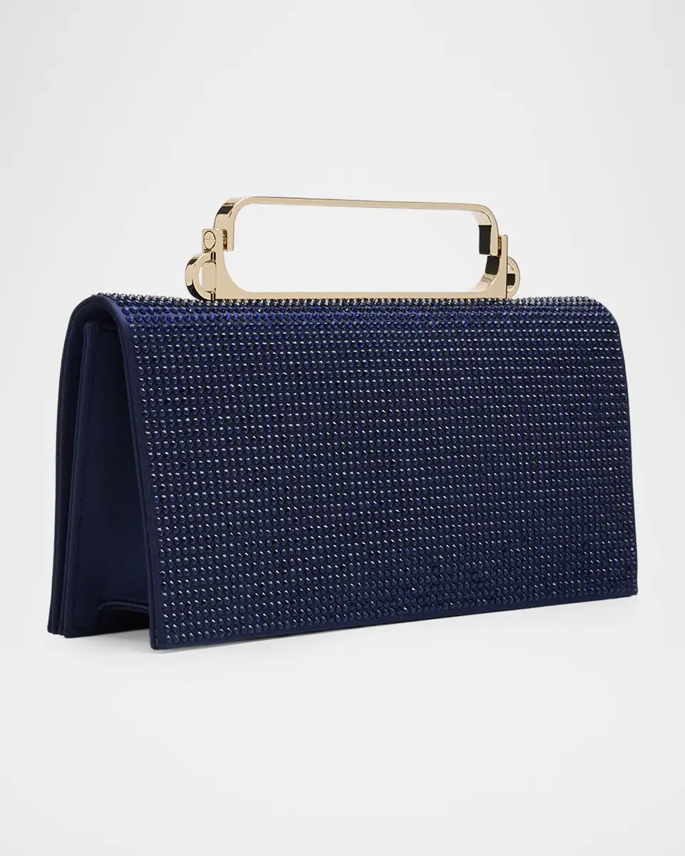 Giorgio Armani Crystal Avenue Rhinestone & Satin Clutch Bag | Thumbnail 3 Giorgio Armani Crystal Avenue Rhinestone & Satin Clutch Bag | Thumbnail 3