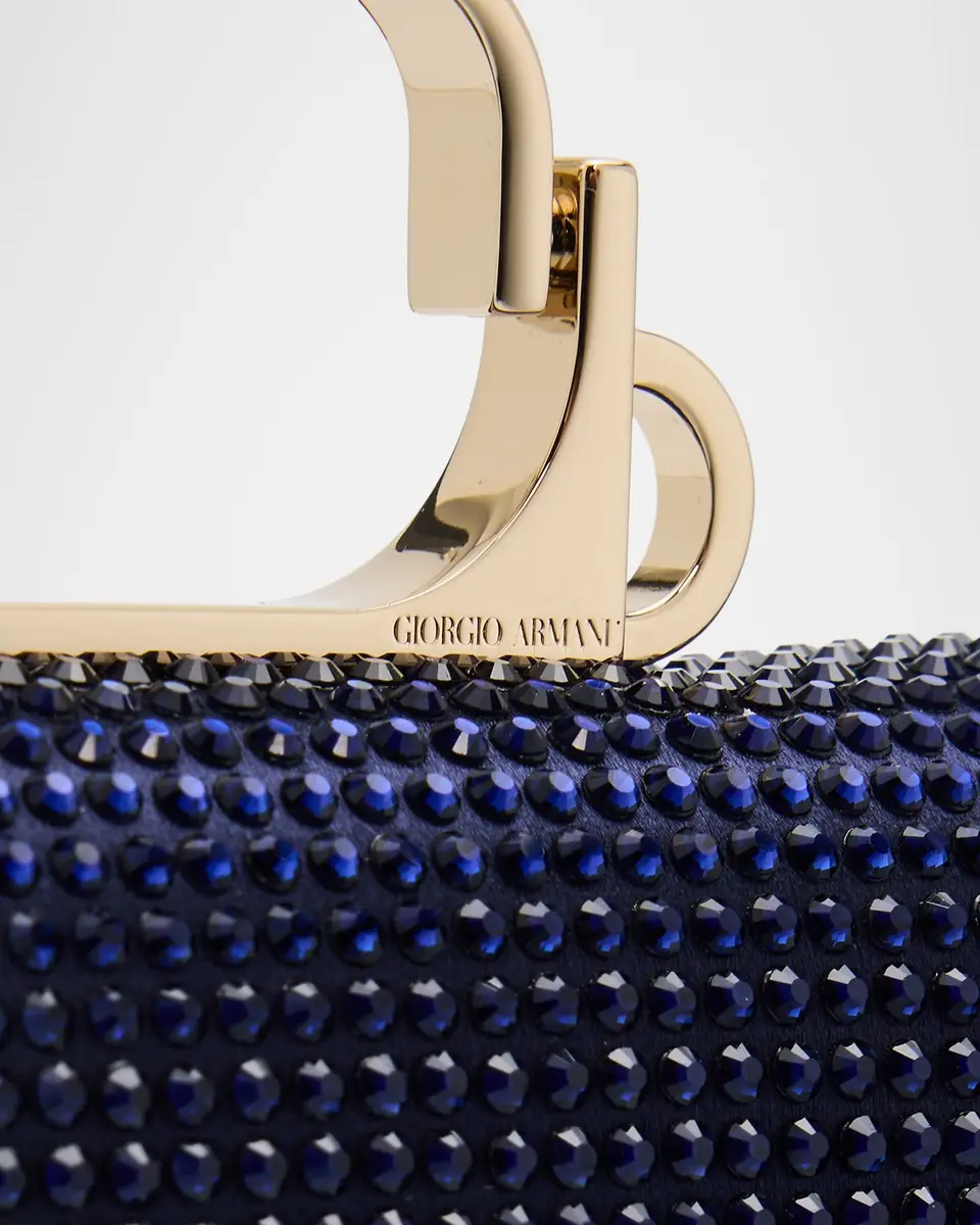 Giorgio Armani Crystal Avenue Rhinestone & Satin Clutch Bag | Thumbnail 6 Giorgio Armani Crystal Avenue Rhinestone & Satin Clutch Bag | Thumbnail 6