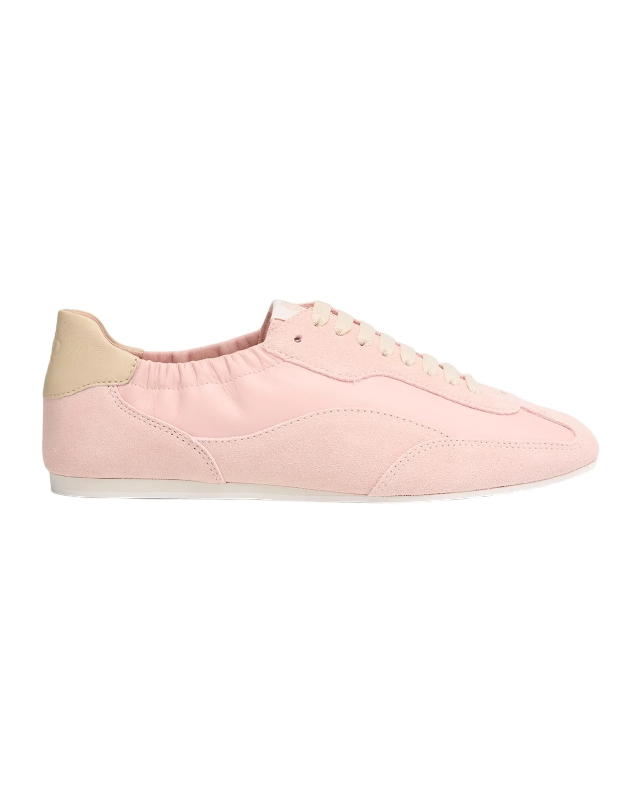 Georgie Suede and Leather Low-Top Sneakers