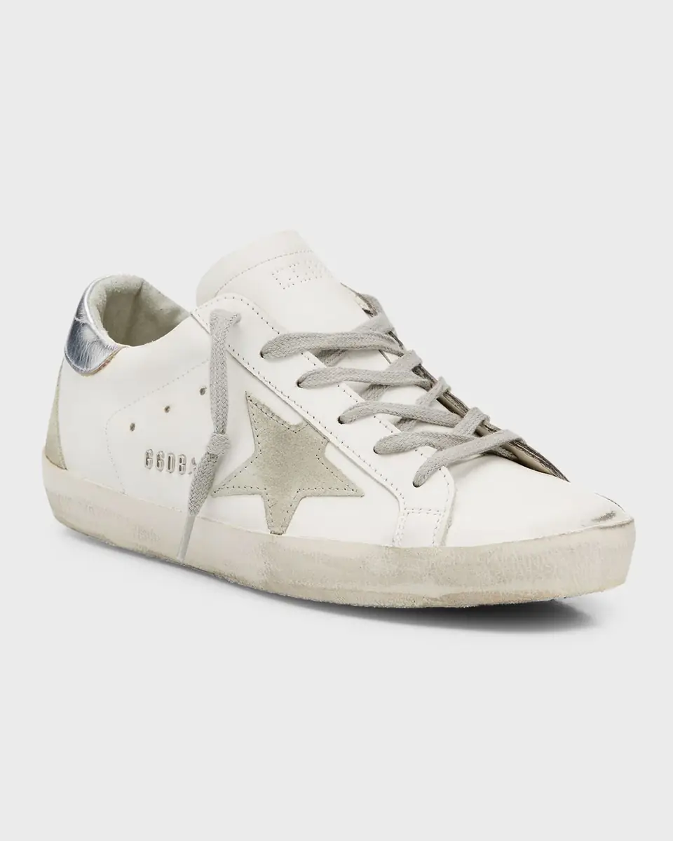 Golden Goose Super-Star Mixed Leather Sneakers | Thumbnail 2