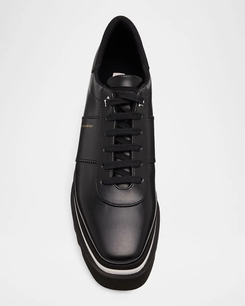 Stella McCartney 80mm Sneak-Elyse Two-Tone Platform Sneakers | Thumbnail 6