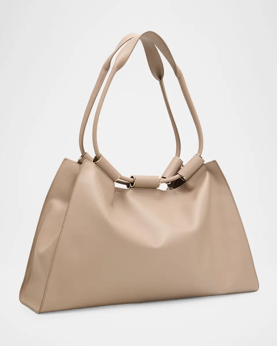 Giorgio Armani Lamb Leather Shopper Shoulder Bag | Thumbnail 3 Giorgio Armani Lamb Leather Shopper Shoulder Bag | Thumbnail 3
