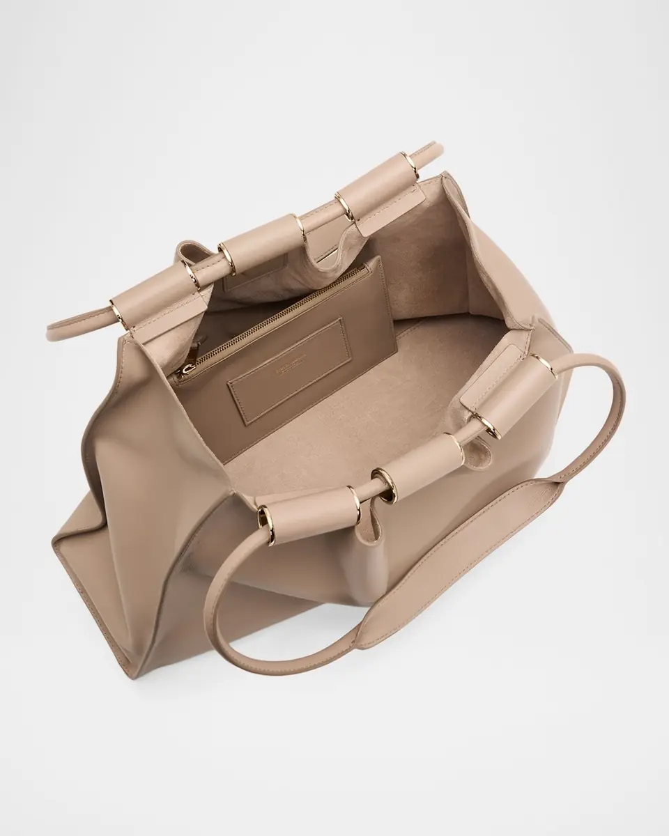 Giorgio Armani Lamb Leather Shopper Shoulder Bag | Thumbnail 4 Giorgio Armani Lamb Leather Shopper Shoulder Bag | Thumbnail 4
