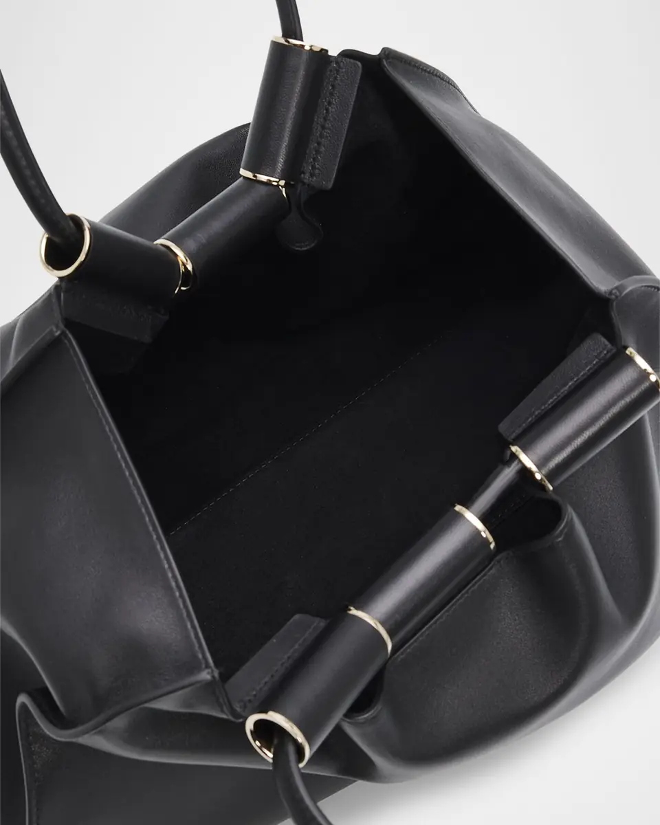 Giorgio Armani Medium Lamb Leather Shopper Tote Bag | Thumbnail 4 Giorgio Armani Medium Lamb Leather Shopper Tote Bag | Thumbnail 4