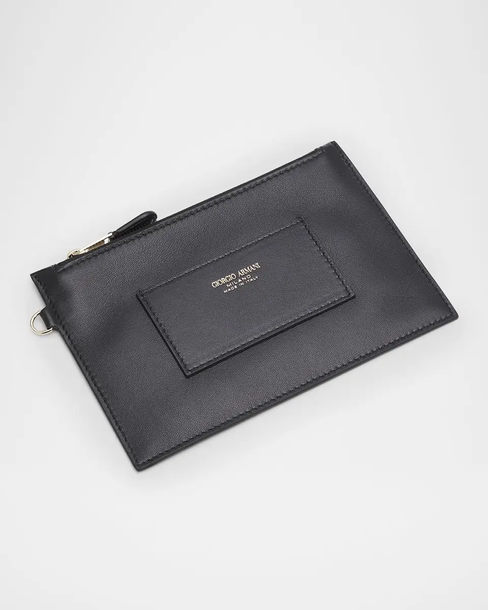 Giorgio Armani Medium Lamb Leather Shopper Tote Bag | Thumbnail 6 Giorgio Armani Medium Lamb Leather Shopper Tote Bag | Thumbnail 6