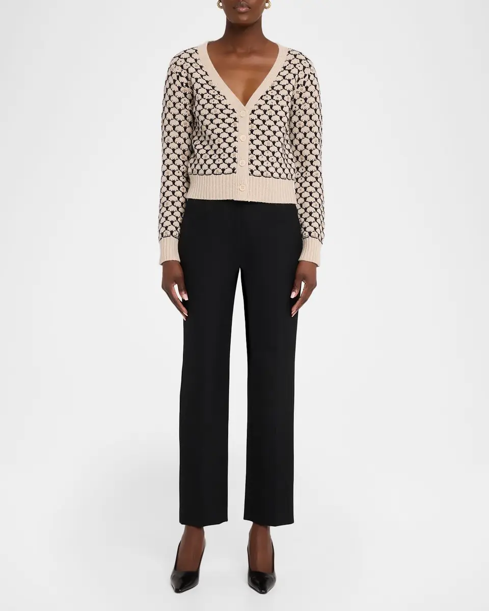 Max Mara Mastro Rhinestone-Embellished Crop Cardigan | Thumbnail 2 Max Mara Mastro Rhinestone-Embellished Crop Cardigan | Thumbnail 2