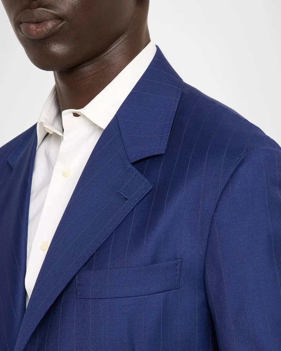 Brunello Cucinelli Pinstriped Linen-Blend Single-Breasted Suit | Thumbnail 6