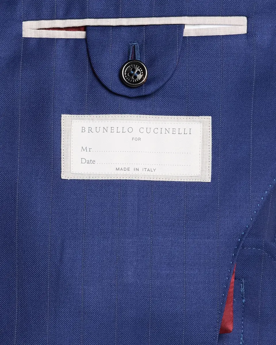 Brunello Cucinelli Pinstriped Linen-Blend Single-Breasted Suit | Thumbnail 7
