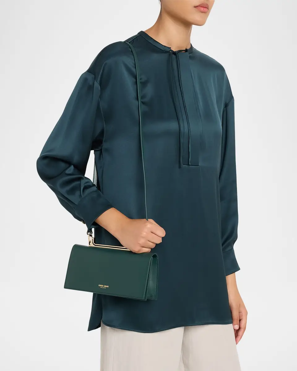 Giorgio Armani Leather Clutch Bag | Thumbnail 2