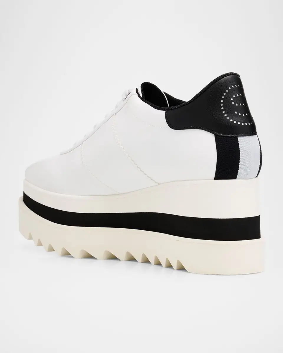 Stella McCartney 80mm Sneak-Elyse Two-Tone Platform Sneakers | Thumbnail 4 Stella McCartney 80mm Sneak-Elyse Two-Tone Platform Sneakers | Thumbnail 4