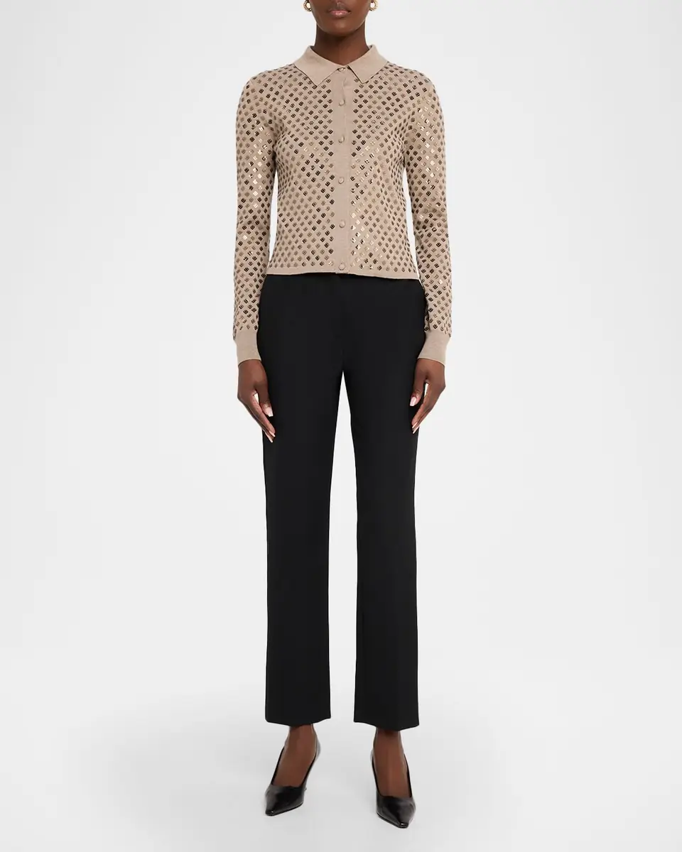 Max Mara Ragno Sequin-Embellished Wool Cardigan | Thumbnail 2 Max Mara Ragno Sequin-Embellished Wool Cardigan | Thumbnail 2