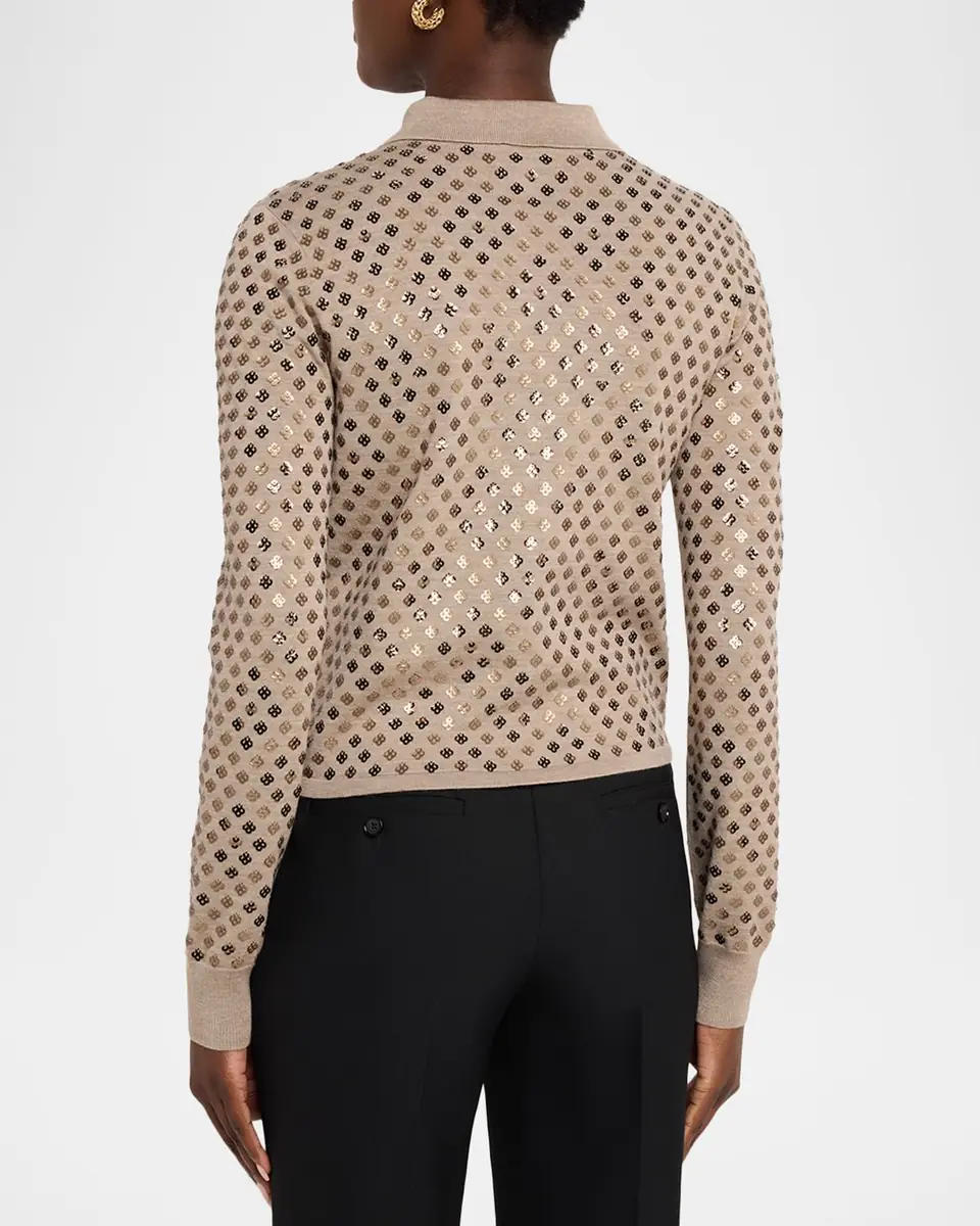 Max Mara Ragno Sequin-Embellished Wool Cardigan | Thumbnail 3 Max Mara Ragno Sequin-Embellished Wool Cardigan | Thumbnail 3