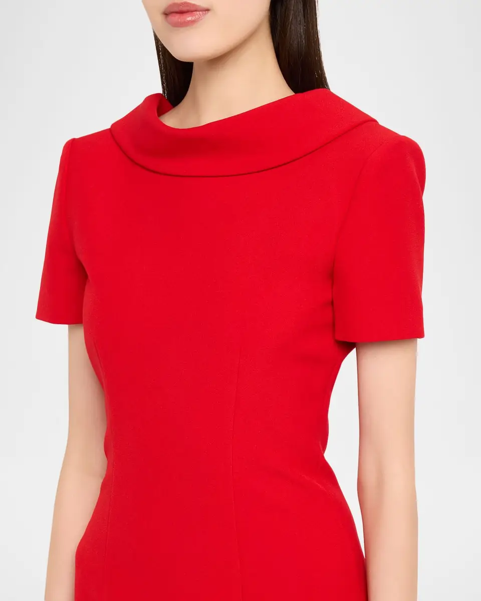 Roland Mouret Extended Boat Neck Short-Sleeve Maxi Dress | Thumbnail 5 Roland Mouret Extended Boat Neck Short-Sleeve Maxi Dress | Thumbnail 5