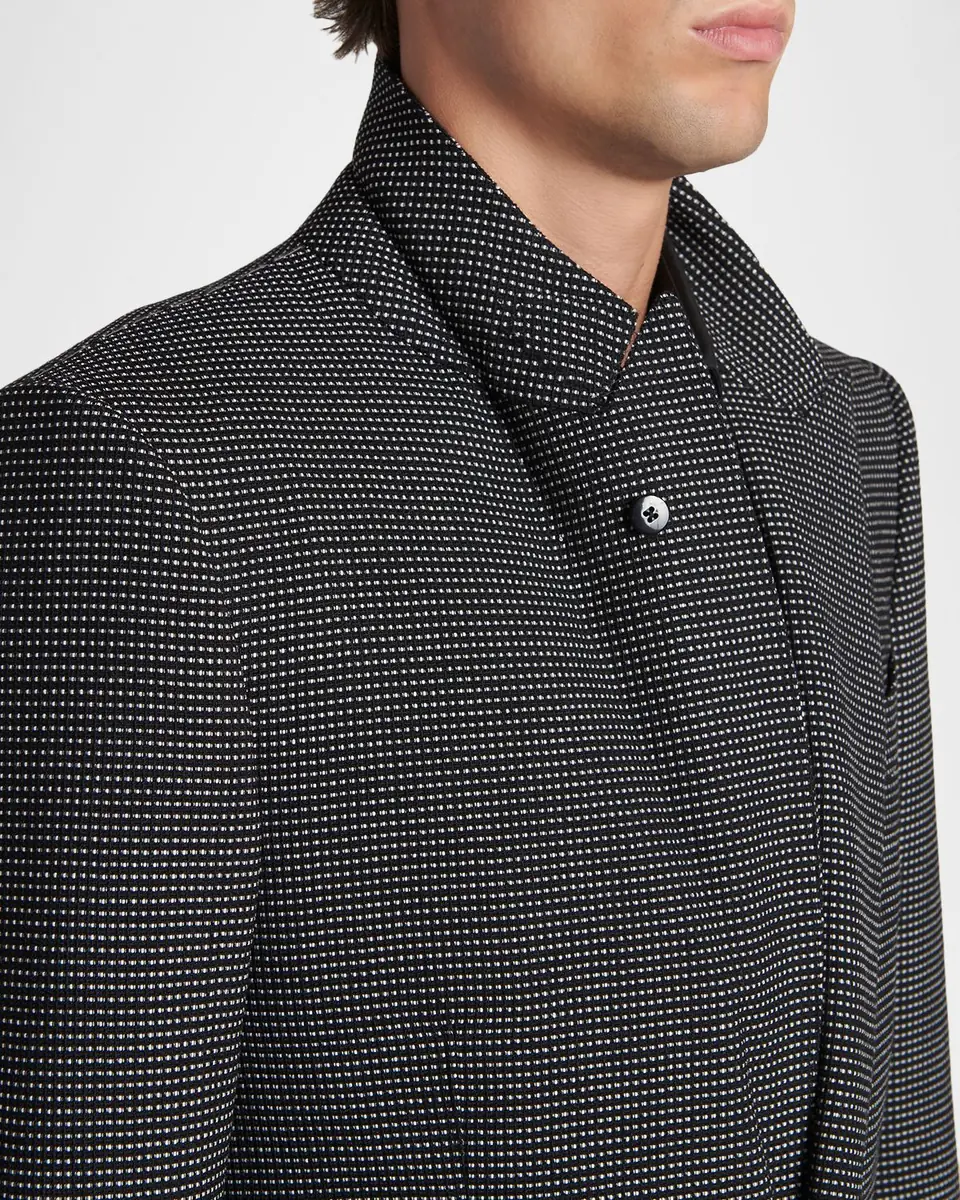 Tom Ford Men's Wool Jacquard Polka Dot Sport Coat | Thumbnail 7 Tom Ford Men's Wool Jacquard Polka Dot Sport Coat | Thumbnail 7